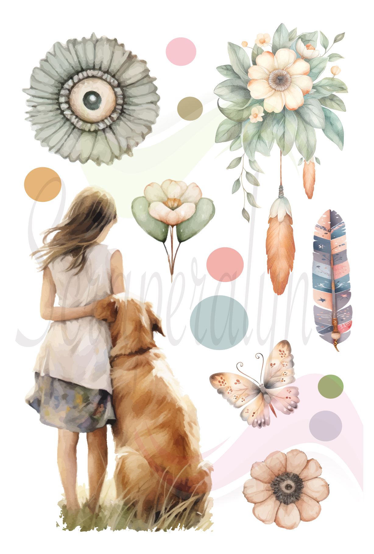 Stickers Boho Bloom 1
